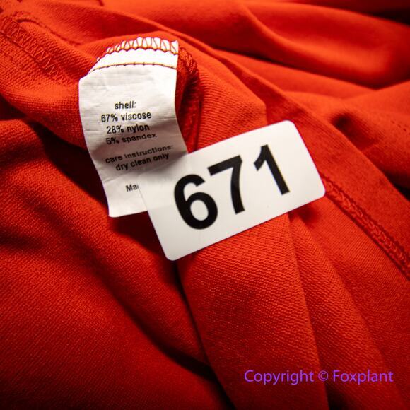 Hutch Anthropologie Bow Back Tomato Red Dress, XXL - Picture 12 of 12
